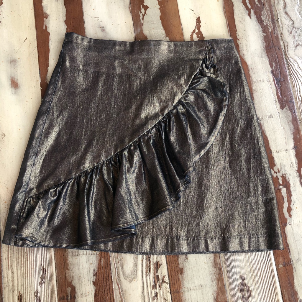 Women’s Bronze Ruffled Skirt